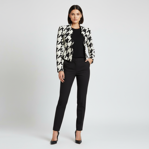 Core Wardrobe Houndstooth Tailored Blazer